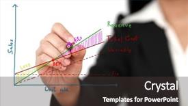  Presentation with revenue - Presentation design having revenue management - asian business woman writing break background and a dark gray colored foreground