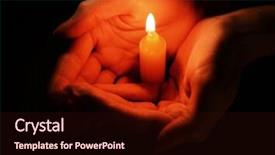  Presentation with black female - Slides enhanced with revere - candle in female hands background and a wine colored foreground