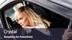  Presentation with driver - Cool new presentation with reverse - view through the driver's window backdrop and a  colored foreground