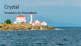  Presentation with engineering - Amazing slide set having reverse engineering - lighthouse over a nice view backdrop and a light blue colored foreground