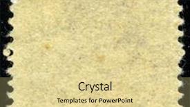  Presentation with postage - Presentation enhanced with reverse-side-of-a-postage background and a blonde colored foreground