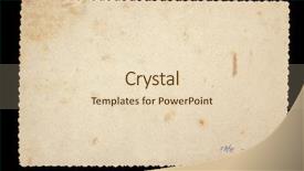  Presentation with old photo - Presentation theme enhanced with reverse side of an old background and a lemonade colored foreground