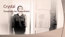  Presentation with review - Colorful PPT theme enhanced with review 20-s xx century backdrop and a cream colored foreground