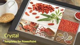  Presentation with goji - PPT theme consisting of  background and a  colored foreground