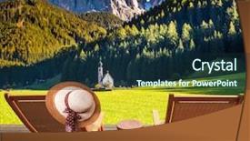  Presentation with review - PPT theme consisting of review the alpsg and church background and a navy blue colored foreground