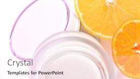  Presentation with vitamin - Cool new theme with revitalizing-cream-with-vitamin-c backdrop and a sky blue colored foreground