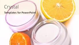  Presentation with vitamin - Presentation featuring revitalizing-cream-with-vitamin-c background and a yellow colored foreground