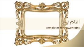  Presentation with picture frame - Beautiful slide deck featuring revival - golden picture frame isolated backdrop and a cream colored foreground