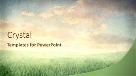  Presentation with revival - Slide deck featuring revival - vintage view of a green background and a cream colored foreground