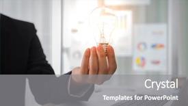  Presentation with light bulb graduation cap - Slides enhanced with revolt - business man holding light bulb background and a gray colored foreground