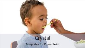  Presentation with eat - PPT theme enhanced with revolt - little 18 month african toddler background and a light blue colored foreground