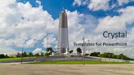  Presentation with revolution - Amazing slides having revolution square and the jose backdrop and a light blue colored foreground