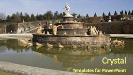  Presentation with versailles - Presentation theme featuring revorution france - gardens of versailles background and a tawny brown colored foreground