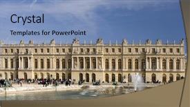  Presentation with versailles - Cool new presentation theme with revorution france - versailles backdrop and a teal colored foreground