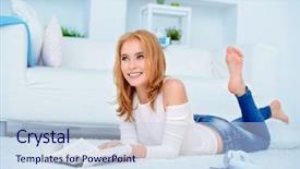  Presentation with happy 18 birthday - PPT theme enhanced with revue de direction - beautiful happy young woman enjoys background and a  colored foreground