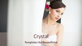  Presentation with bride and groom at wedding - PPT layouts having revue de direction - gorgeous bride on her wedding background and a  colored foreground