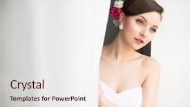  Presentation with bride and groom at wedding - Colorful PPT theme enhanced with revue de direction - gorgeous bride on her wedding backdrop and a lemonade colored foreground