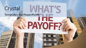  Presentation with urban - Cool new presentation with risk reward - what's the payoff card backdrop and a light blue colored foreground