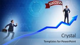  Presentation with mentoring business motivation coaching success - Beautiful PPT layouts featuring reward chart - businessman in success business concept backdrop and a  colored foreground