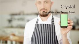  Presentation with special childrens - Presentation theme having rewards recognition - kitchen staff showing special offer background and a soft green colored foreground