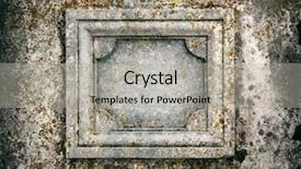  Presentation with moss - Slide set enhanced with rewards recognition - old stone signboard with moss background and a light gray colored foreground