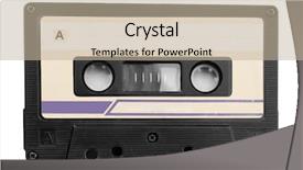  Presentation with cassette - Beautiful presentation featuring rewind - old audio cassette isolated backdrop and a mint green colored foreground