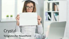  Presentation with tired runner - PPT theme consisting of rework - beautiful tired and crazy mature background and a light gray colored foreground