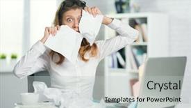  Presentation with tired runner - Slide deck enhanced with rework - beautiful tired and crazy mature background and a light gray colored foreground