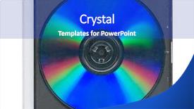  Presentation with case - PPT theme enhanced with rewrite - disk in the case isolated background and a cobalt blue colored foreground