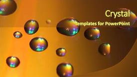  Presentation with water technology - PPT theme with rewrite - drops of water background and a  colored foreground