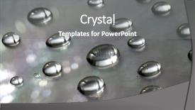  Presentation with water technology - Amazing slides having rewrite - drops of water backdrop and a  colored foreground