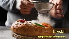  Presentation with kings - Audience pleasing PPT layouts consisting of reyes a spanish three kings backdrop and a tawny brown colored foreground