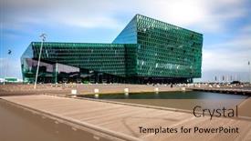  Presentation with venue - PPT layouts enhanced with reykjavik-iceland-august-31-2013 background and a coral colored foreground