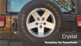  Presentation with jeep wrangler - Beautiful presentation design featuring reykjavik-iceland-circa-2018-spare backdrop and a dark gray colored foreground