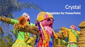  Presentation with fall festival - PPT theme consisting of rgb 1998 color profile colors background and a  colored foreground