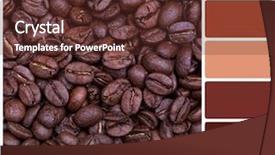  Presentation with coffee - Audience pleasing PPT layouts consisting of rgb cmyk color - coffee bean background colour palette backdrop and a tawny brown colored foreground