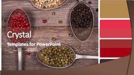  Presentation with old style - Theme consisting of rgb cmyk color - silver spoons containing a variety background and a violet colored foreground