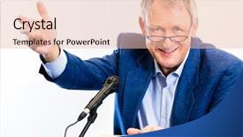  Presentation with professor - PPT theme enhanced with college professor giving lecture background and a lemonade colored foreground