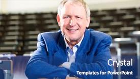  Presentation with professor - Amazing slides having rhetoric - college professor giving lecture backdrop and a ocean colored foreground