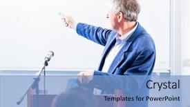 Presentation with college students - Colorful theme enhanced with discourse - college professor giving lecture backdrop and a light blue colored foreground