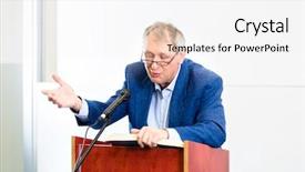  Presentation with professor - Cool new PPT layouts with college professor giving lecture backdrop and a white colored foreground