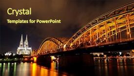  Presentation with cologne - Amazing presentation having rhine river and dom of cologne germany backdrop and a tawny brown colored foreground