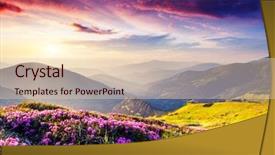  Presentation with pink sky - PPT theme with doctor preparing woman for surgery background and a lemonade colored foreground