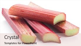  Presentation with molecular biology white - Presentation design having rhubarb stalks on the white background and a lemonade colored foreground