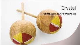  Presentation with pair - Cool new presentation with rhumba - pair of handmade mexican maracas backdrop and a white colored foreground