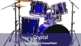  Presentation with battery - Colorful presentation enhanced with rhythm bluse - set of blue battery drumset backdrop and a  colored foreground