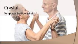  Presentation with dance beautiful couple dancing ballroom - Theme with rhythm dance - cute elderly couple dancing background and a  colored foreground