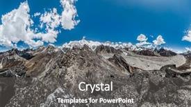  Presentation with himalaya - Audience pleasing presentation theme consisting of gokyo ri himalaya nepal backdrop and a gray colored foreground