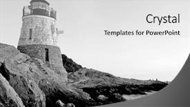  Presentation with hill - Presentation featuring  background and a  colored foreground