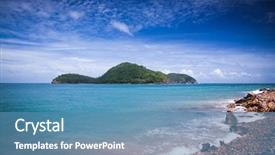  Presentation with permit - Cool new slide set with popular tourist attraction among vietnamese backdrop and a teal colored foreground